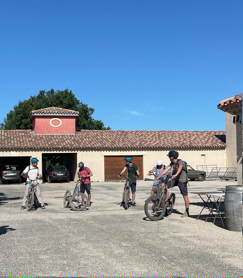 balade trottinettes tout terrain domaine viticole pezenas